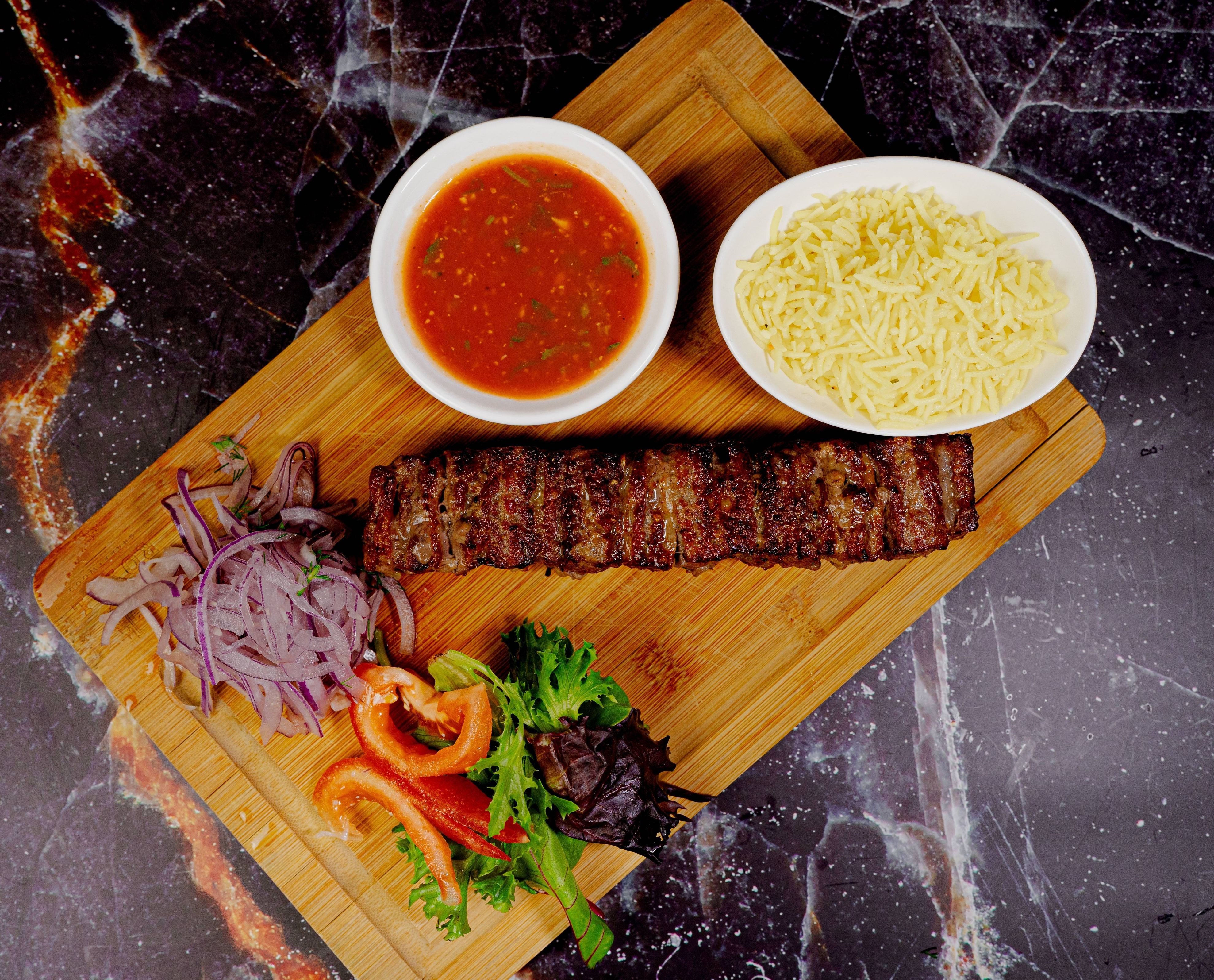 Napoleon Beef Kebab.